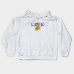 Everyday I'm Wafflin' Kids Hoodie